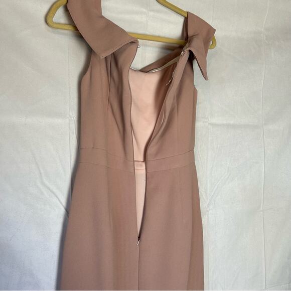 Anthropologie Bhldn Thompson Dress Formal Bone In Tulip Skirt Off Shoulder 4 - Picture 6 of 7